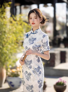 逸红颜女装懿菲2026新款江南絮风吟右舍徐之行年轻新中式绝美旗袍