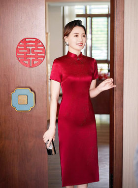一珂锦绣女装喜妈妈礼服戚薇国风服饰2026新款蔓楼兰梦回故里旗袍
