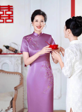 一珂锦绣女装喜妈妈礼服戚薇国风服饰2026新款蔓楼兰梦回故里旗袍