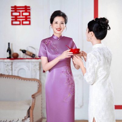 一珂锦绣女装喜妈妈礼服戚薇国风服饰2026新款蔓楼兰梦回故里旗袍