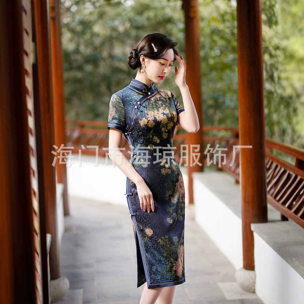 织布鸟女装名兰世家2026新款忆花寻茉希凤翔歌壹美佳人旗袍裙正品图片