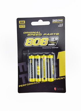 蚊车MINIZ 808SP 精选高性能7号AAA镍氢动力充电电池800mah 32ONE