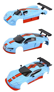 国产蚊车车壳 奥迪R8 马丁 勒芒 海湾石油配色 MINIZ DZ01用