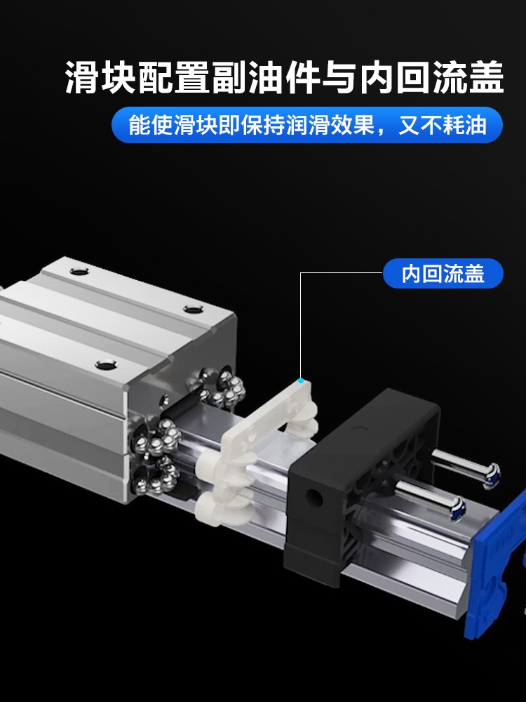 AIRTAC亚德客直线导轨线轨滑块滑轨LSH/LSD/15/20/25/30/35/BK-HN