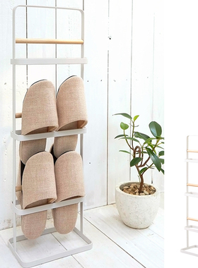 日本yamazaki山崎拖鞋架家居家用客厅鞋架收纳架简易置物架