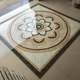 拼花图案微晶石地毯花造型 入户门拼花地砖客厅玄关大理石瓷砖中式