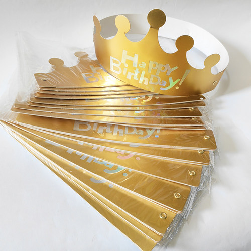 折叠生日帽子皇冠蛋糕帽