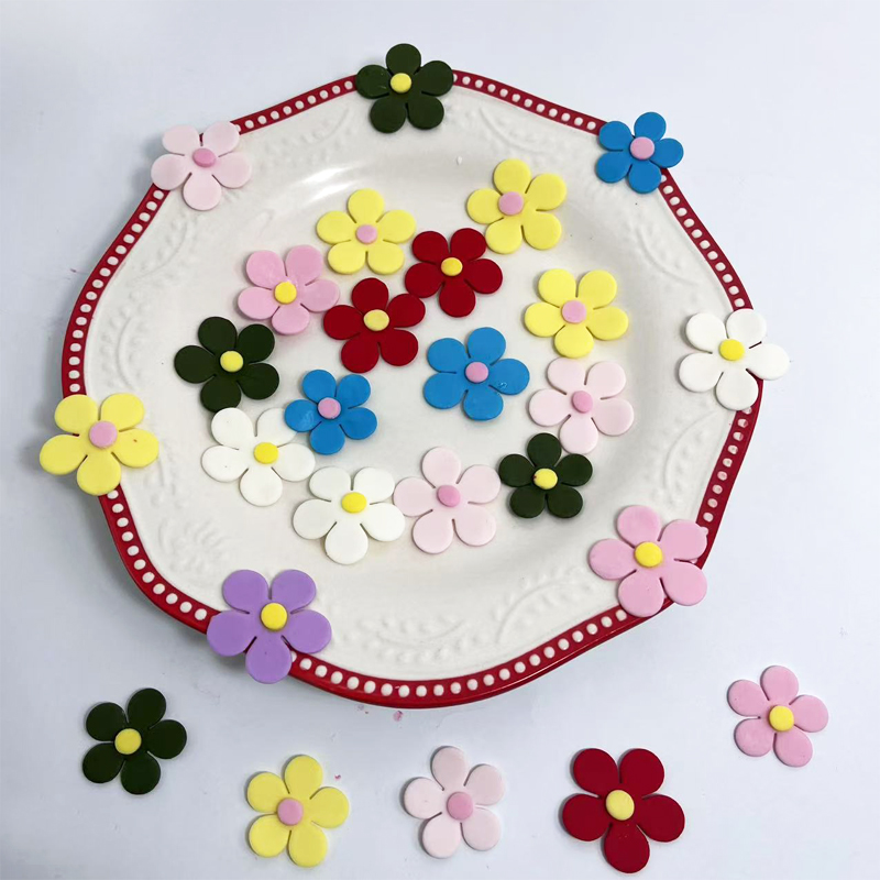 混装彩色小花翻糖可食用烘焙