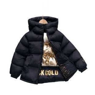 冬新款儿童羽绒棉服男童女童中大童韩版加厚黑金保暖短款外套洋气