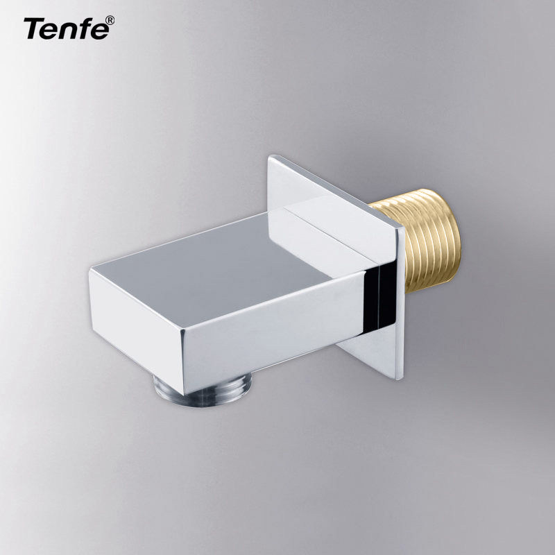 鼎菲 铜暗装淋浴花洒转接头 4分通用暗装连接头 软管弯头