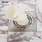 鼎菲 铜拉丝加厚淋浴房洗衣机地漏下水道防臭地漏自封大排量