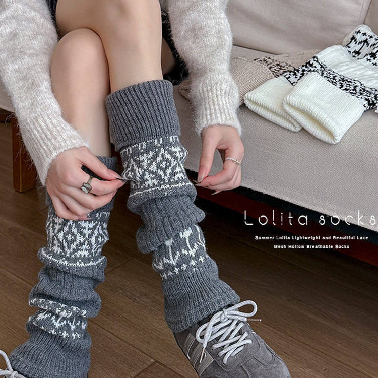 被问爆的费尔岛加厚袜套堆堆袜