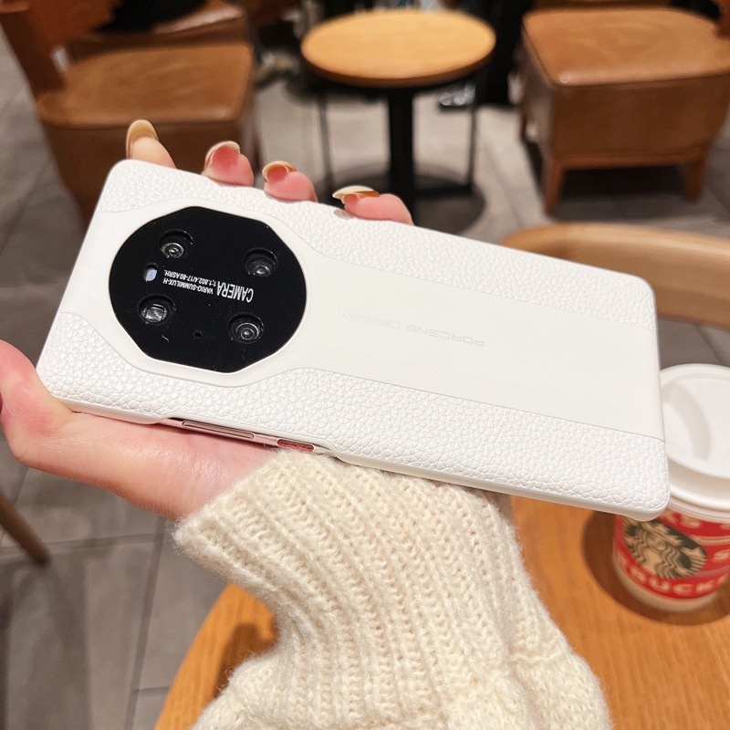 适用华为pura70U手机壳荣耀magic6秒变保时捷荔枝Mate70pro荔枝纹