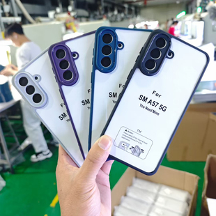 适用 三星 A57 5G  A71 A56 A55 A23 A35 A21S  A17 A02防摔磨砂亚克力TM全包A06透明国外外贸保护手机壳批发
