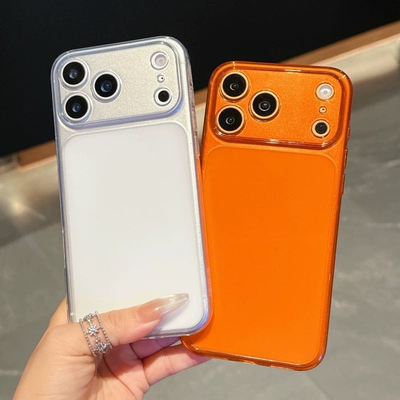 适用苹果17pro新款超薄TPU超薄磨砂大视窗手机壳iPhone16pro max简约15 14 13 pro全包橙色秒变17保护套批发,3C数码配件,手机保护套/壳,淘宝优惠券,粉丝福利购,淘宝优惠卷