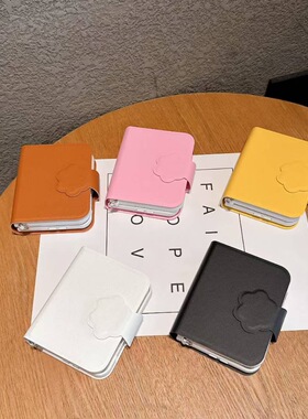 适用折叠手机壳猫爪笔记本三星 Z Flip7 Nova Flip 华为 Pocket2  Pura X 小米 Mix Flip皮套保护套批发