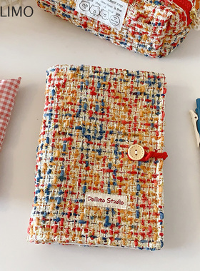 Do家 活页手账本 小香风编织红色本命年手帐本 可爱少女心活页可拆卸笔记本女生高颜值a6方格日记本文创礼物