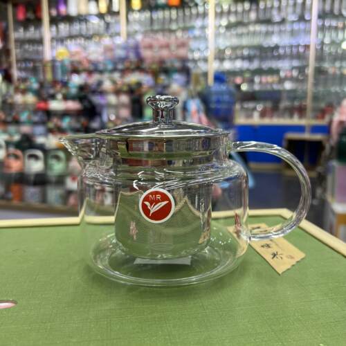 正品铭润功夫茶具不锈钢过滤水壶加厚耐热玻璃耐高温家用茶壶茶杯