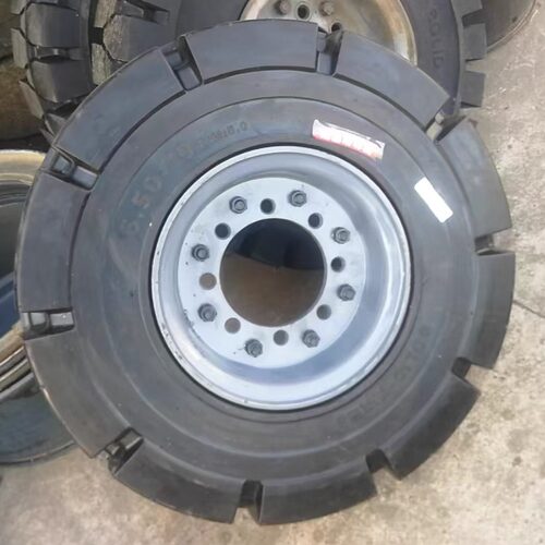 铁厂金属加工厂叉车专用实心轮胎耐切割耐穿刺耐磨650-10