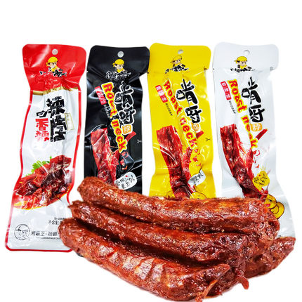 湘霸王烤脖40克整根长脖香辣糖醋卤味肉类麻辣零食黑鸭味休闲小吃