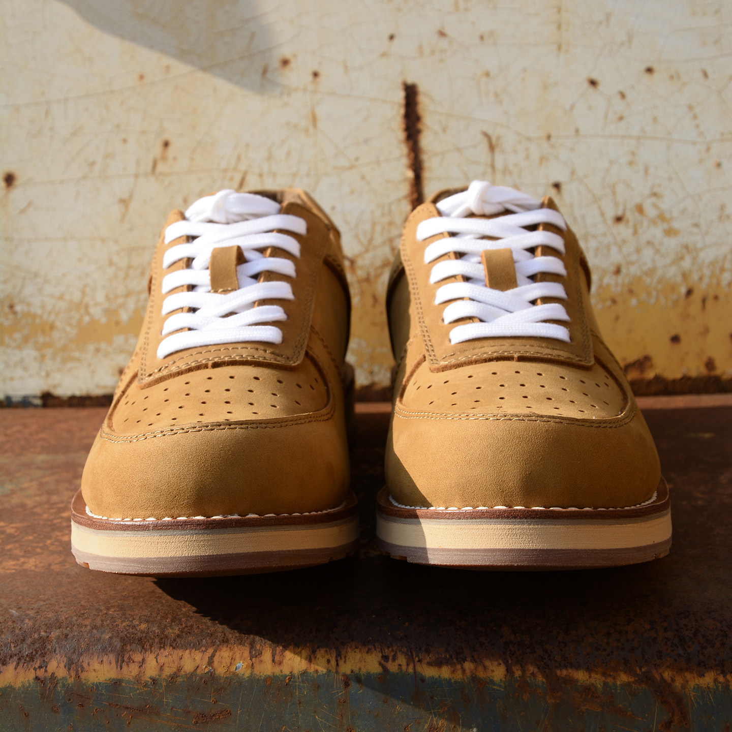 空军一号休闲低帮工装靴固特异缝线头层牛皮复古皮鞋油蜡真皮短靴