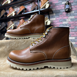 真皮马丁靴男9111皮靴高帮皮鞋外翻复古靴子男牛皮靴工装机车靴