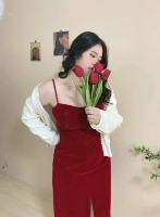 Вставки в бюстгальтер, ретро платье, (в наличии на складе), большой размер, французский стиль