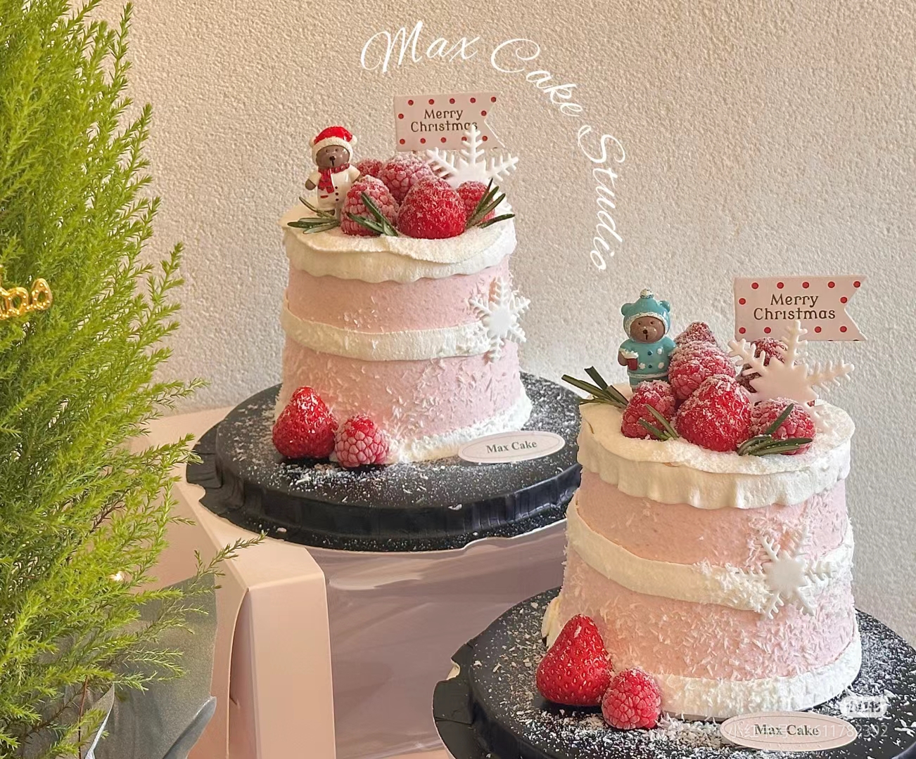 小红书装饰 迷你玩偶  diy立体时尚圣诞节装饰可爱蛋糕卡通烘焙