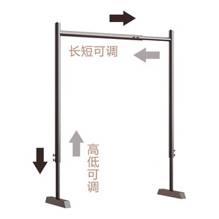 飘窗伸缩晾衣架儿童小型落地婴儿矮款挂晒衣杆窗台室内可伸缩调节