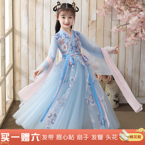 春夏2021年小学生女孩古风汉服