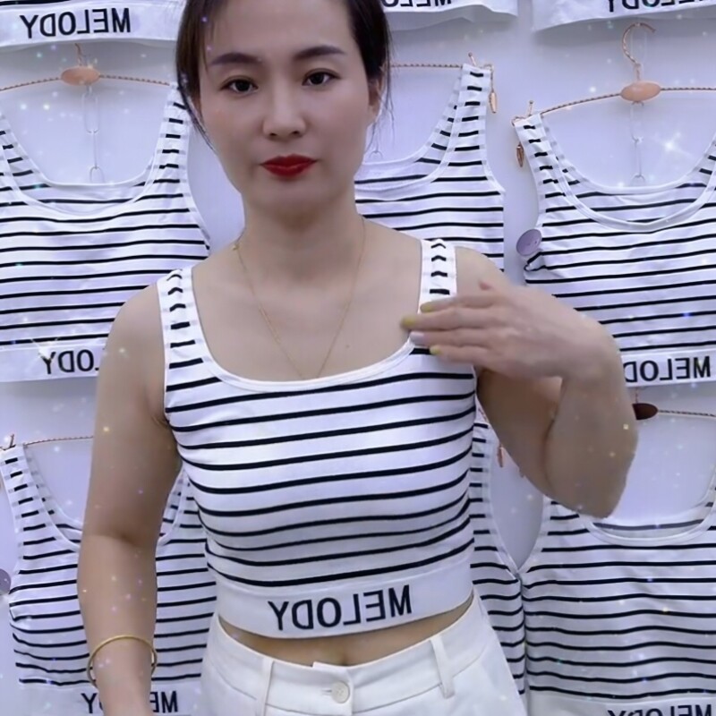 内搭吊带背心女带胸垫聚拢防下垂美背时尚洋气时髦可外穿运动内衣