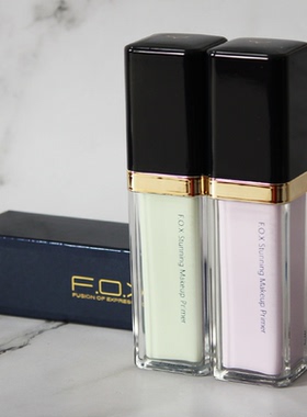 台湾原装F.O.X彩妆芙珂姿FOX羽柔润色隔离霜白绿紫色专柜正品进口