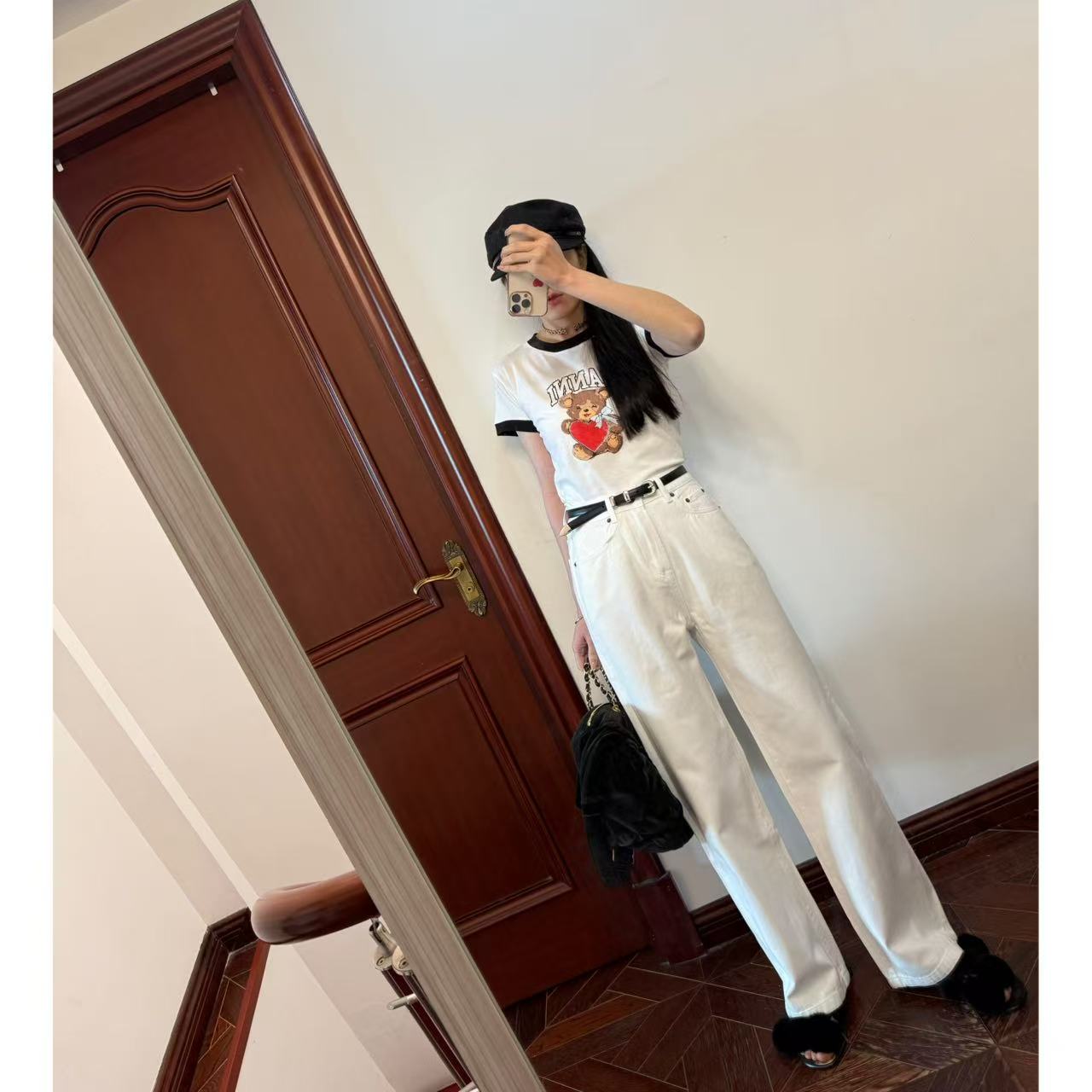 资源z！Ga*春夏系列合集！小熊印花Tee+Row Eglitta白牛牛仔裤
