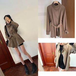 MCHIC|真禾！贵7k+ ! 25早春款露珠系列 原面料~薄丝羊毛风衣外套