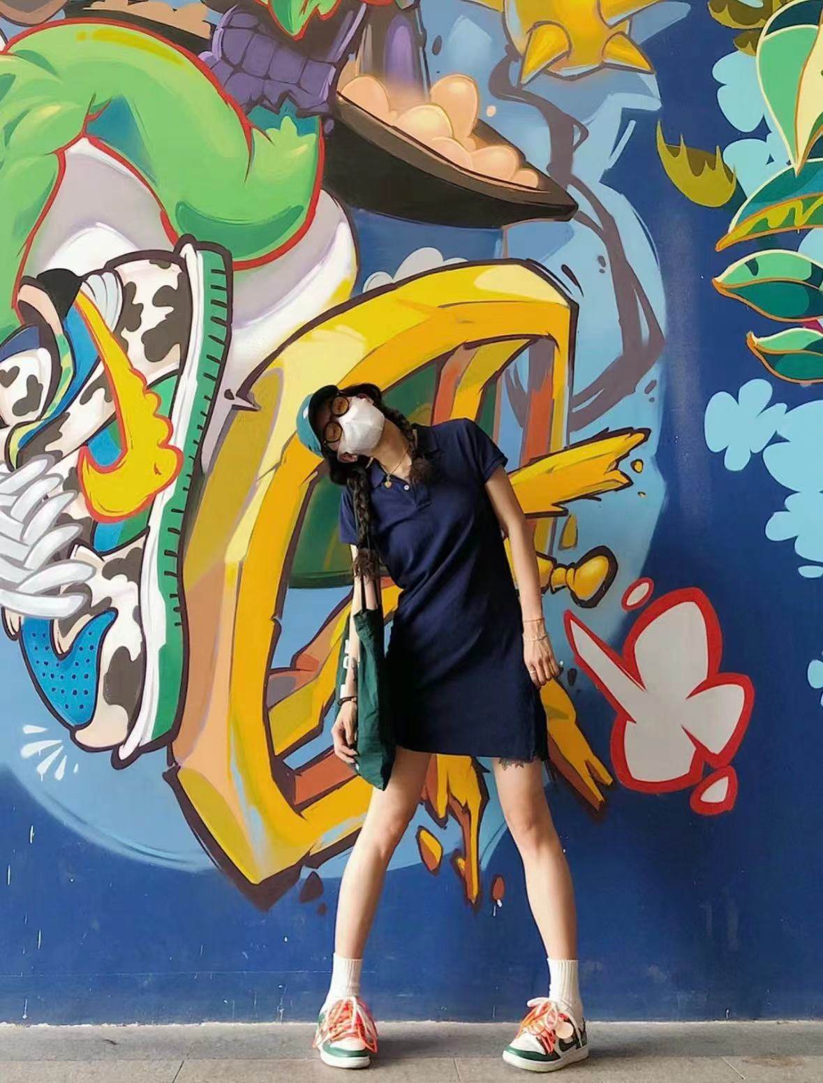 现货~美系老钱风 经典刺绣女款珠地棉POLO领短袖连衣裙op 多色