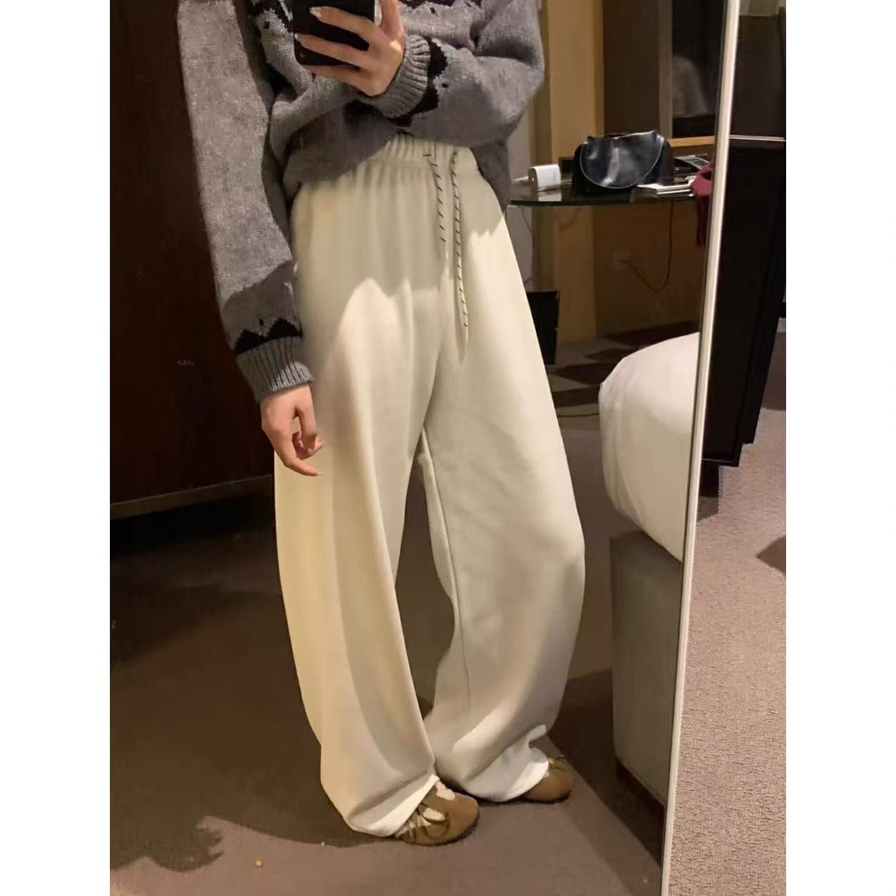 MCHIC | BI入！w+! TR羊绒糯米裤 600克加厚+i~c假两件针织打底衫