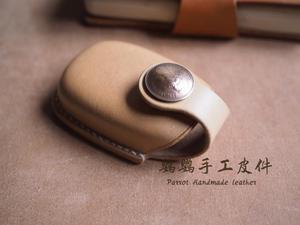 手工定制植鞣牛皮汽车钥匙包适用于斯巴鲁XV森林人钥匙保护套壳