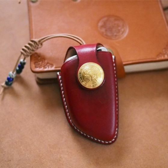 定制头层牛皮汽车钥匙包适用于
