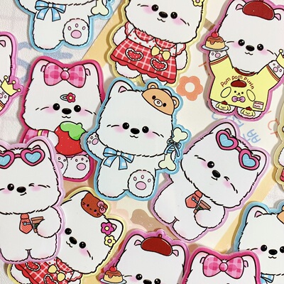 西高地狗狗亚克力片手工diy配件