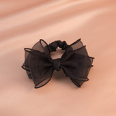 2026新款 头绳高级感黑色蝴蝶结发圈小肠公主落难扎头发橡皮筋女生