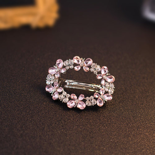 高端夏季马尾水钻发夹