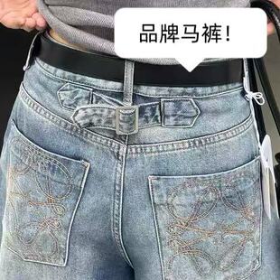 06/06W品牌马裤！金标款！2026年新款高腰显瘦软棉七分阔腿裤8893