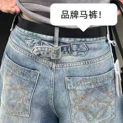 05/14W品牌马裤！金标款！2026年新款高腰显瘦软棉七分阔腿裤8893