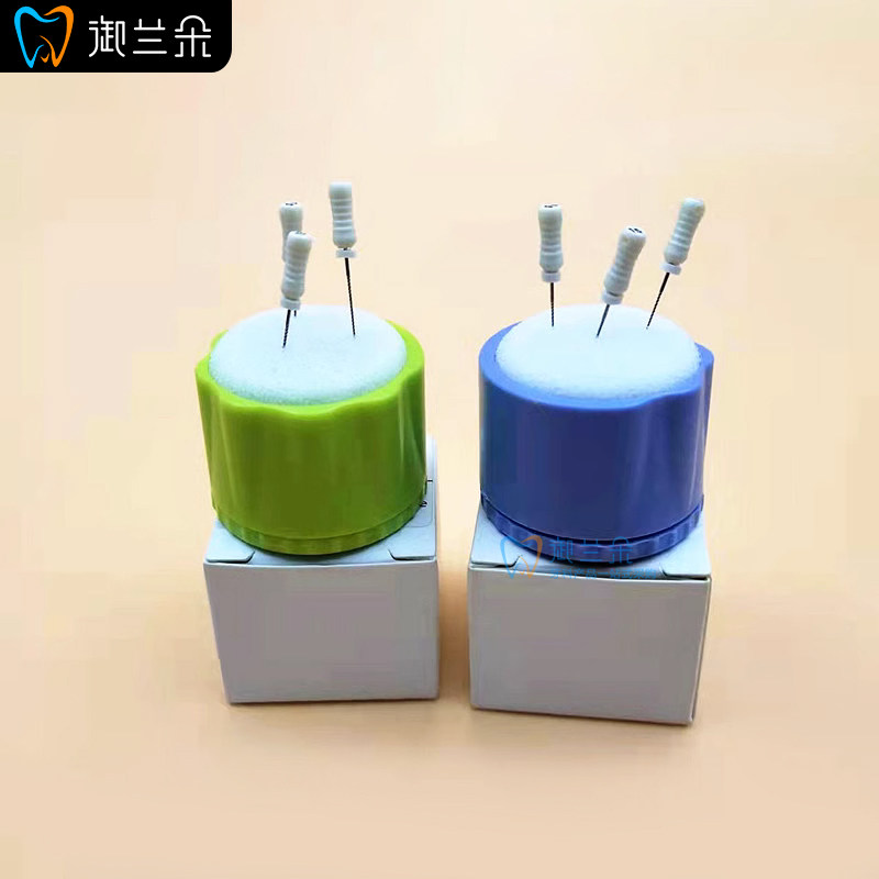 牙科根管清洁台根管锉底座根锉台清洁架牙科材料耐高温可消毒盒