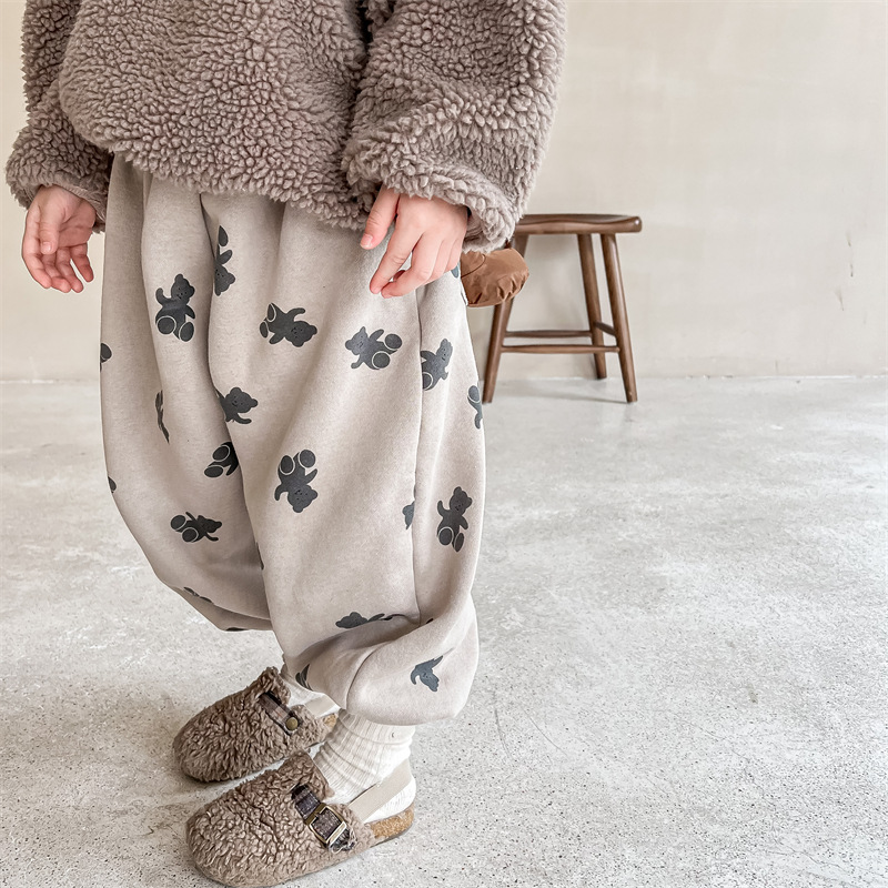 长裤棉布灯笼裤加绒运动裤