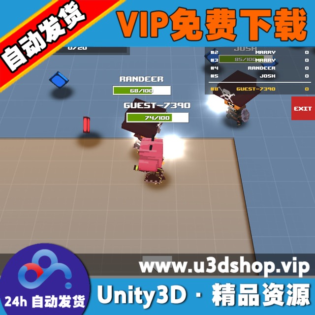 unity3d ÍøÂç»ò¾ÖÓòÍøÁª»ú ¿¨Í¨ÏñËØ·ç¸ñ¸ñ¶·¶ÔÕ½ÓÎÏ·Ô´Âë×ÊÔ´