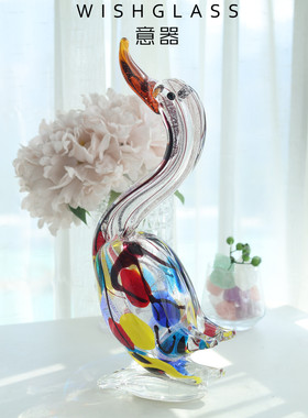 意器琉璃摆件帆船现代摆设