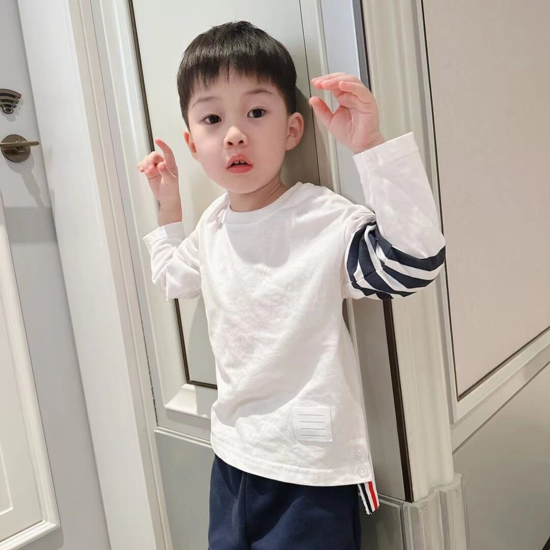 经典四道杠纯棉圆领长袖T恤春秋内搭外穿小中大宝幼儿园小学童装,童装/婴儿装/亲子装,T恤,淘宝优惠券,粉丝福利购,淘宝优惠卷