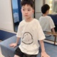 t恤25新款 裤 夏季 儿童短袖 男童女童中大童纯棉上衣半袖 工装 速干裤