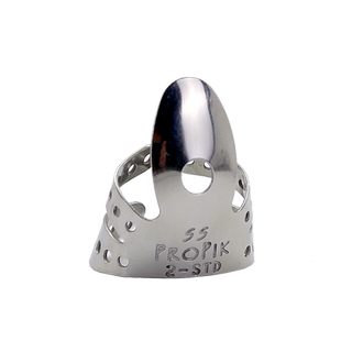 美产手工PROPIK不锈钢木吉他义甲指套 金属右手指环民谣指弹拨片